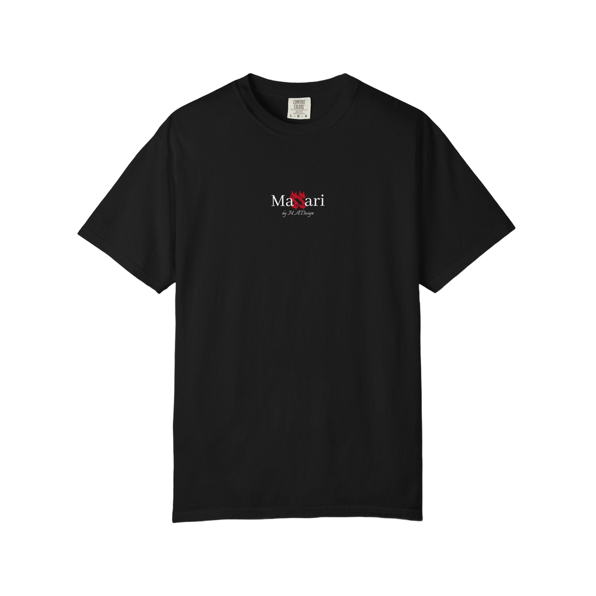 Massari My Name Comes Up in Rooms – Garment-Dyed T-Shirt – freigestellt