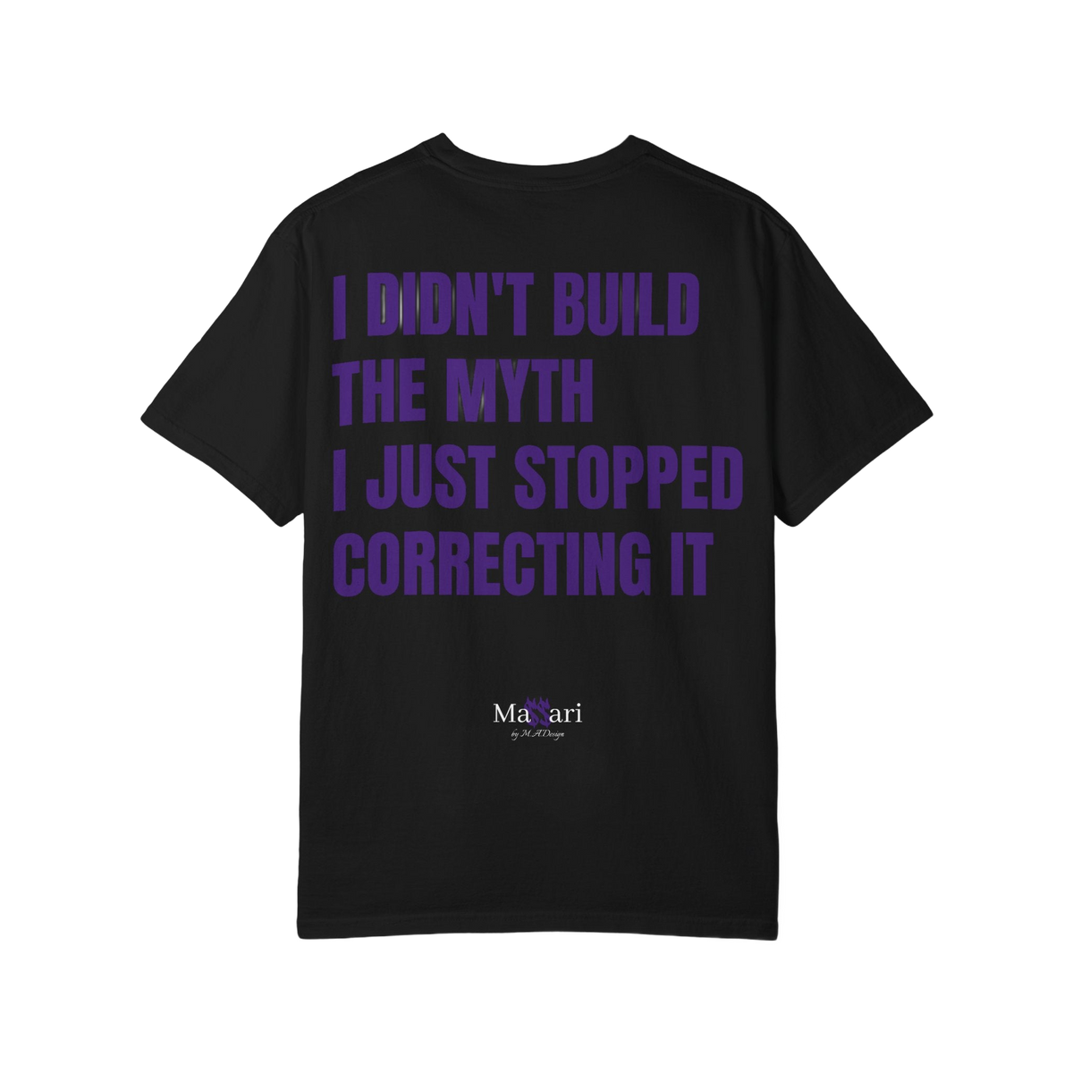 Massari I Didn't Build the Myth – Garment-Dyed T-Shirt – freigestellt