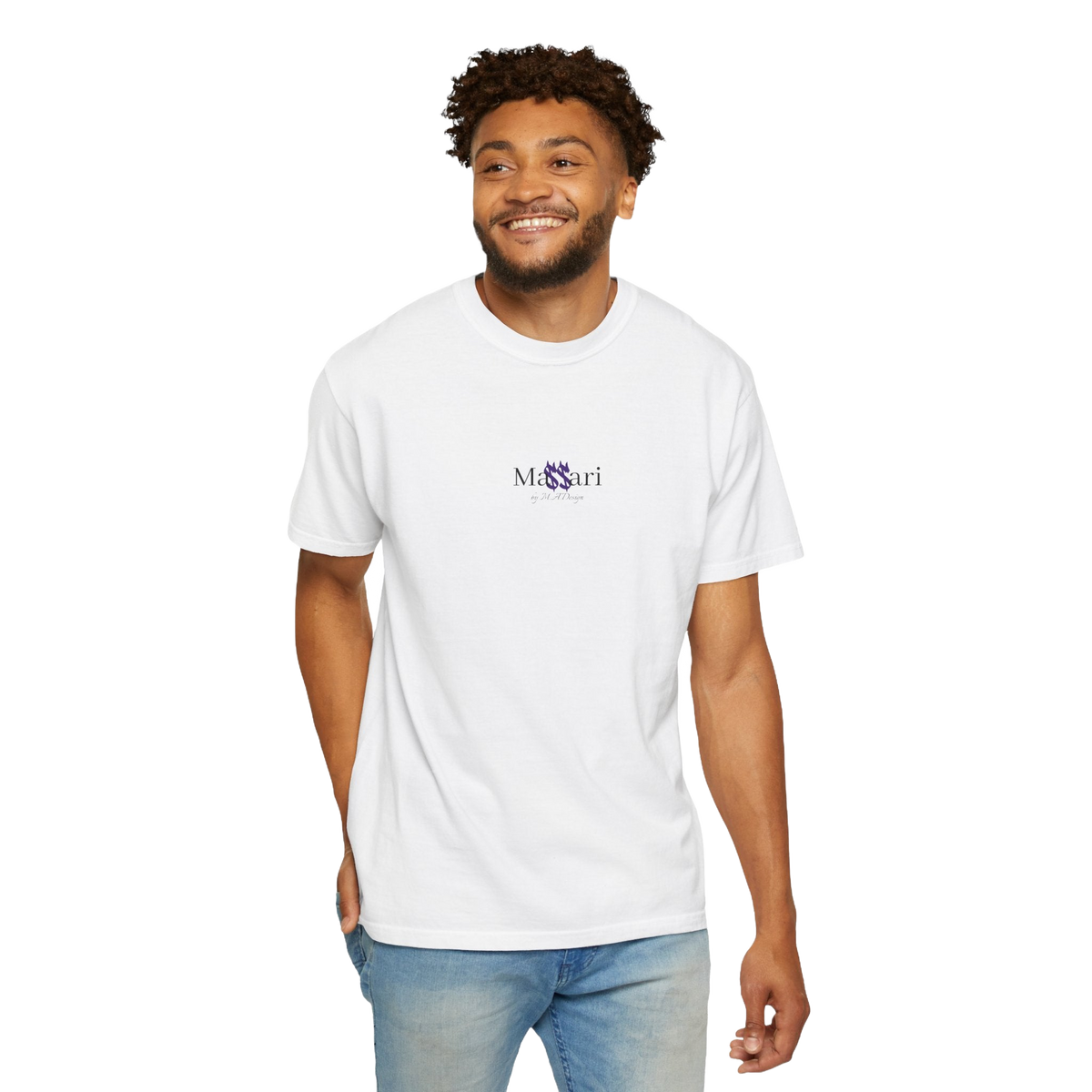 Massari I Didn't Build the Myth – Garment-Dyed T-Shirt – freigestellt