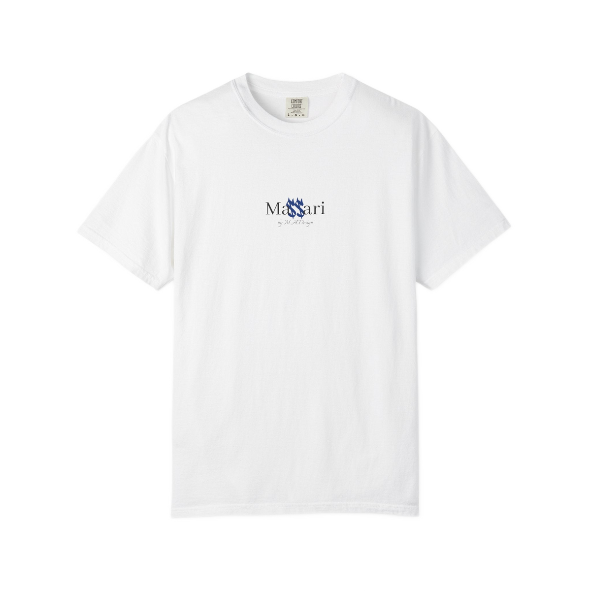 Massari I'm Not Famous – Garment-Dyed T-Shirt – freigestellt