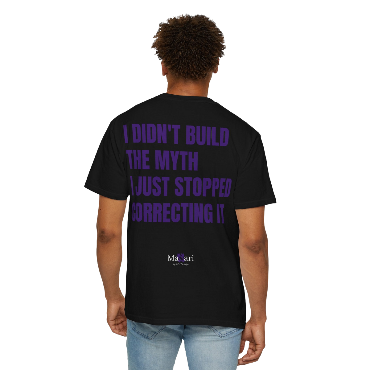 Massari I Didn't Build the Myth – Garment-Dyed T-Shirt – freigestellt