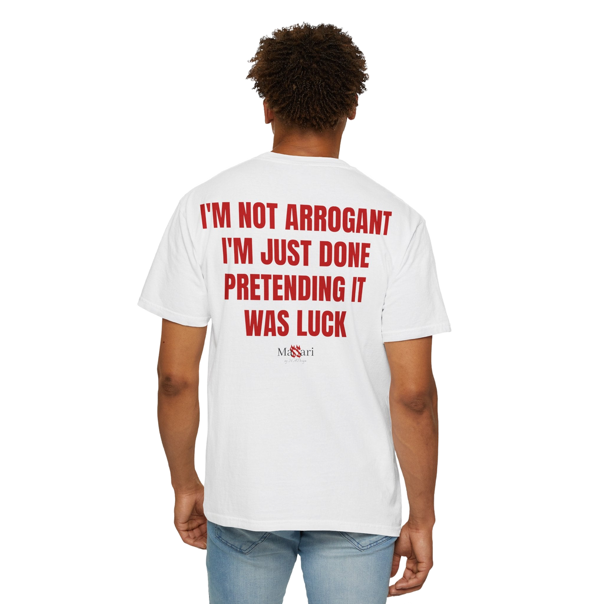 Massari I'm Not Arrogant – T-Shirt – freigestellt